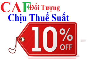 Những hàng hoá dịch vụ chịu thuế xuất 10%