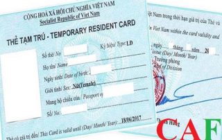 Dịch vụ làm thẻ tạm trú cho người nước ngoài ở quận 3 TPHCM