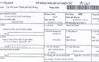 Tờ khai hải quan là gì